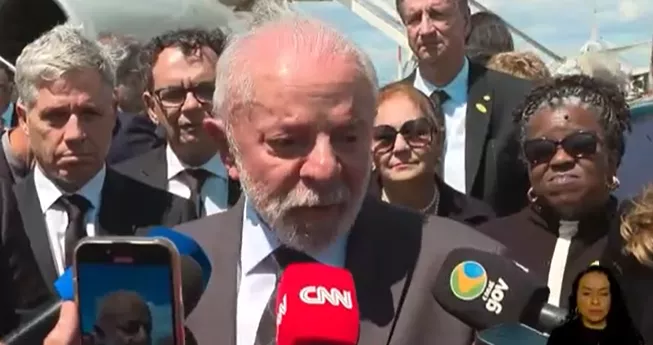 Entrevista do presidente Lula após o funeral do Papa Francisco em Roma